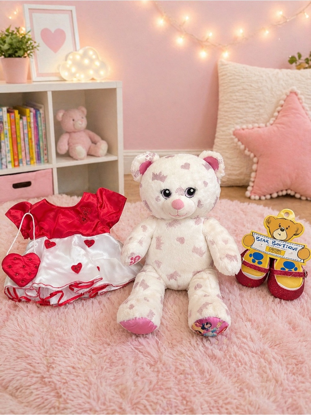 Disney Princess Build A Bear Limited Edition Bundle Dress Shoes BAB Plush  Cute